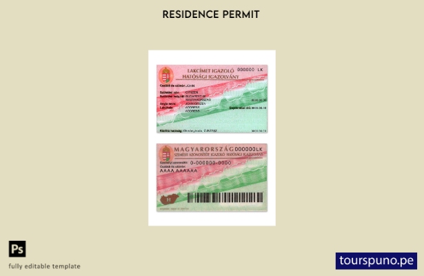 listo para imprimir plantilla de comprobante de residencia del certificado de Hu